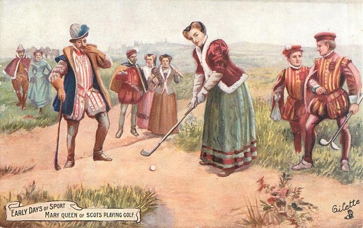 mary queen of scots, golf